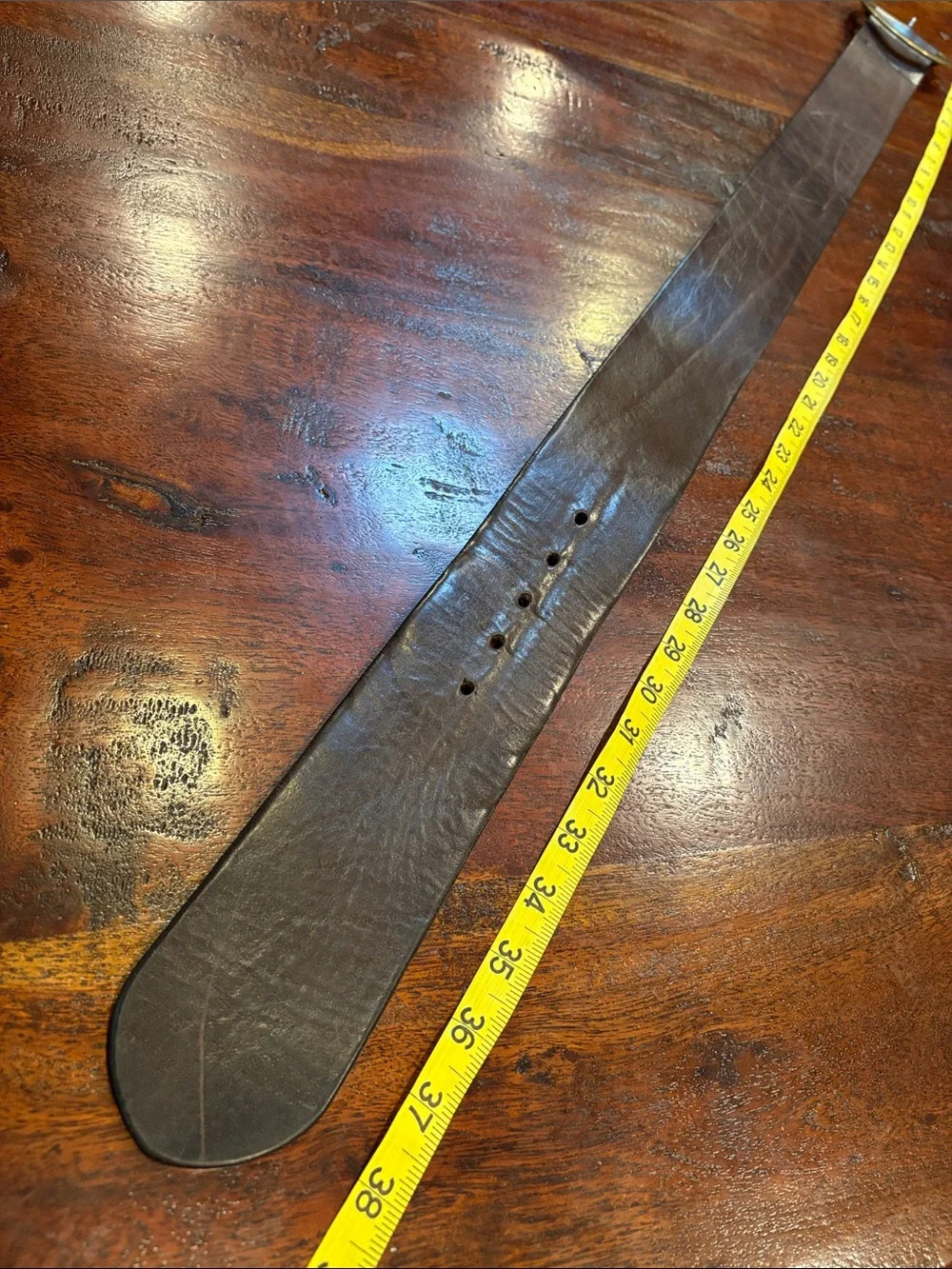 Vintage Polo Ralph Lauren Equestrian Wide Leather Belt Made in Italy